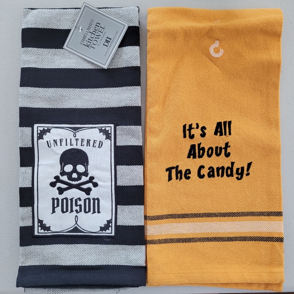 🥳2/$20 or 3/$25 Halloween Kitchen towels new